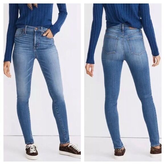 11" High-Rise Skinny Jeans in Layne Wash - Picture 1 of 12